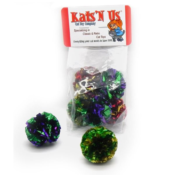 Mylar Crinkle Ball Cat Toy - 5 Pack