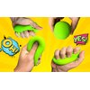Stretchy Dough Ball (3 Balls) Fidget Toy Stress Balls for Adults and Kids. Neon Color Slow Rising Squishy Balls Autism Sensory Products. Stress Relief Toy Therapy Putty 401-3s