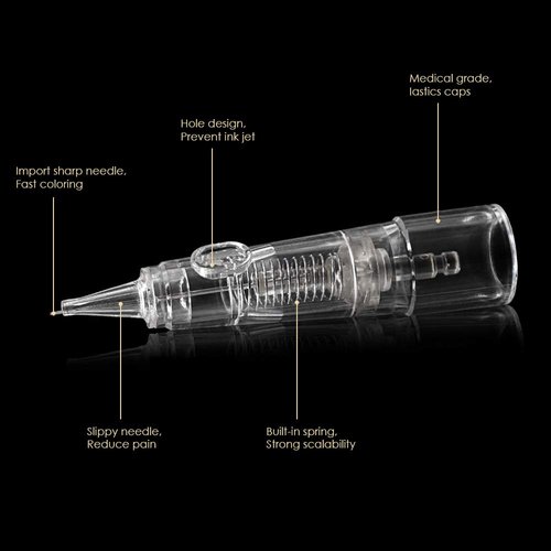 Cartridge Needles – BIOMASER 10PCS Sterilized Permanent Makeup Cartridge Needles Tattoo Needle Fits for Permanent Makeup Machine Pen T100 P1 X1 for Eyebrow Eyeliner Lip (1R-0.25MM)