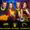 UURM 75 Glow Sticks Bracelets and Necklaces, 8'' Glowsticks Bulk Pack Bright Glow in the Dark Party Supplies for Kids (Yellow)