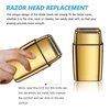 KOGUNXU New Replacement Shaver Foil Double Foil Head with 2X Cutters for BaByliss PRO FXRF2G - Gold