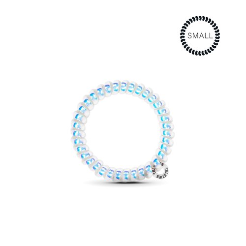 TELETIES - Spiral Hair Coils - Ponytail Holder Hair Ties for Women - Phone Cord Hair Ties - Strong Grip, No Rip, Water Resistant, No Crease Hair Tie Coils - 3 pack (Small, Peppermint)