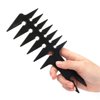 Wide Tooth Comb, Double Sided Comb 20x8x0.5cm Wide Tooth Detangling Comb Men Styling Comb for Hair Styling Unique Hair Style Salon and Home Use (Black)