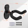 Guitar Wall Mount Hanger Acoustic Electric Bass Guitar Wall Hook Black Metal Holder