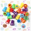 Race Car Party Stamps for Kids, 24Pcs Racecar Wheels Self-Inking Stamps,Goodie Bag Stuffers, TWO Fast Cars Transportation Birthday Party Supplies Favor for Kids,Reward Pinata Fillers Carnival Prizes