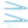 Mini Hair Straightener Ceramic Tourmaline Plate Flat Iron Curler Small Lightweight Portable Hair Styling Straightening Plate Curling Iron with Quick & Easy Heating for Women Girls(Sky Blue)