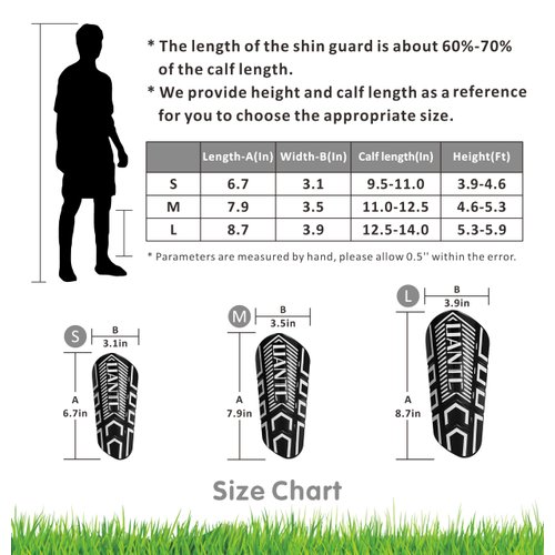 Uantc Soccer Shin Guards - Shin Guards Soccer Youths 2 Pairs - Kids Soccer Shin Guards Cushion Protection Reduce Shocks and Injuries - Shin Guards for Soccer Kids/Adults/Girls/Boys Blackwhite M