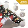 Absorbent Dish Drying Mat Santa Claus Christmas Dish Mat for Kitchen Countertops , 18 x 24 inch, Multicolor Winter Xmas Microfiber Dishes Drainer Pad Plate Holder