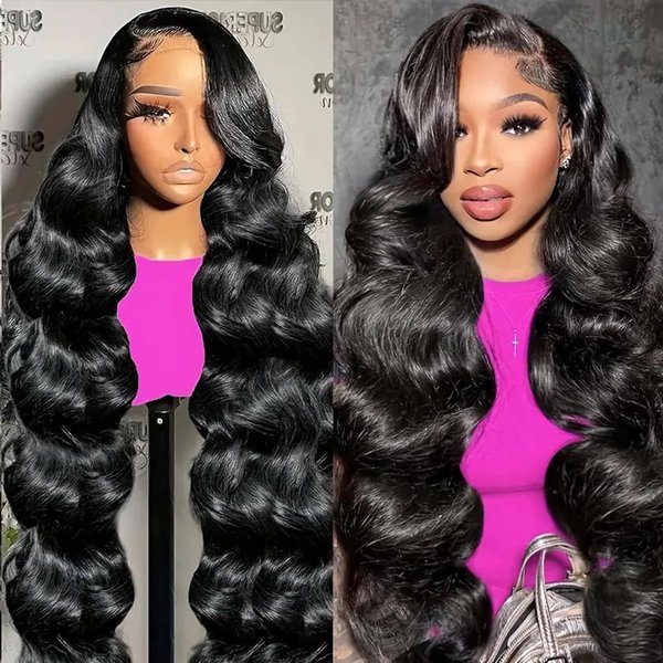 DONXUE 13x6 Body Wave Lace Front Wig Human Hair 28 Inch Lace Wigs Human Hair 250 Density HD Lace Front Wigs Human Hair Pre Plucked Human Hair Wig 13x6 Lace Front Wigs Human Hair Brazilian Wigs 285g