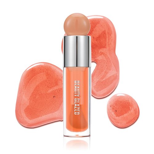 MYUANGO Moisturizing Lip Glow Oil, Hydrating Lip Care Lip Tint, Shiny Lip Glow Vegan Plumping Lip Gloss for Dry Lips (102, Travel Size)