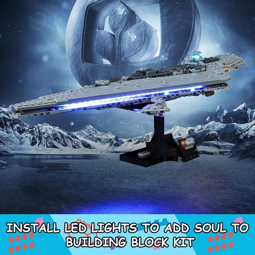Mililier LED Light Kit for Lego 75356 Star Wars Executor Super Star Destroyer Set, Compatible with Lego 75356 Building Blocks Model(Not Include Blocks Set)