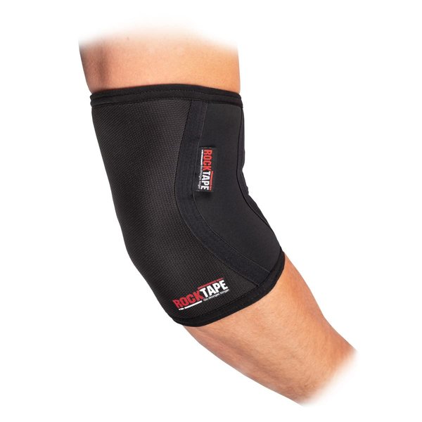 RockTape Assassins Elbow Brace, Elbow Compression Sleeves for Exercise, Joint Pain Relief & Injury Protection (2 Sleeves) Small, Black