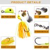 SILANON Spinner Baits Fishing Lures Kit,Bass Fishing Lures Spinnerbaits Buzzbait Set Hard Metal Topwater Swimbait Jig Lure for Bass Pike Trout Walleye Freshwater Saltwater