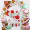 Christmas Balloon Garland Arch Kit, 119Pcs Christmas Balloons with Candy Cane Balloons for Christmas Party Decorations Xmas New Year Christmas Birthday Party Supplies