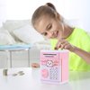 KMiKE Electronic Cat Piggy Bank for Kids Cash Cartoon ATM Money Saver Bank for Kids with Password & Music Great Gift Toy for Kids Children (Pink)
