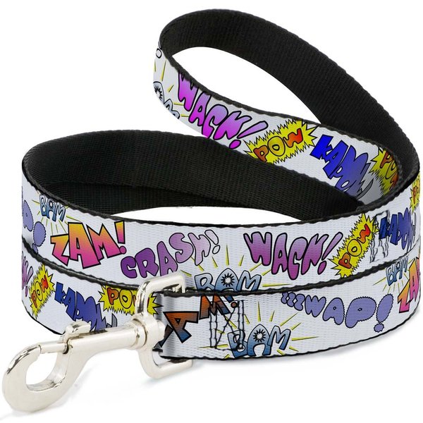 Dog Leash Sound Effects White Pastel 4 Feet Long 1.0 Inch Wide