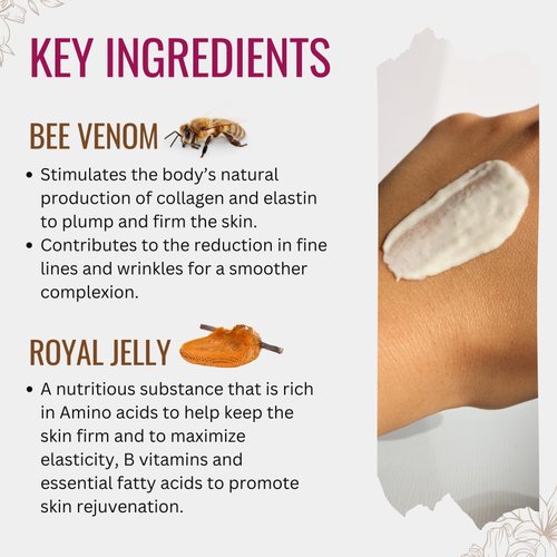 Manuka Lane Bee Venom Night Cream for Face and Neck with Sweet Almond Oil, Kernel Oil, Plant Extracts & Vitamin E | Plant Based Formula | Carefully formulated to keep your skin young and healthy!