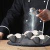 Aybloom Tortilla Pan Set - 6pcs Non-Stick Carbon Steel Taco Salad Bowl Makers Tortilla Shell Pans (Black)