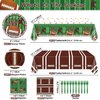 Football Party Decorations - Football Party Supplies Including 164Pcs Football Plates, Party Napkins, Football Tablecloth for Kids Fans Tailgate Gameday Football Birthday Party, Serve 40 Guests