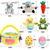JOYIN 8 Pcs Easter Plush Basket Playset Stuffed, Cute Style First Basket Stuffers, for Baby Kids Easter Gifts, Easter Party Favors, Basket Stuffers Fillers, Easter Decor