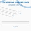Sink Soap Dispenser Tube Kit, 47” with Upgraded Check Value, Never Fill The Little Bottle Again (White-1pcs)