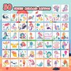 EMOME Mermaid Temporary Tattoos for Girls, 50 Styles Glitter Tattoos for Kids Individually Wrapped, Mermaid Stickers Special for Girls Party Favors Decorations Supplies