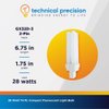 Technical Precision Replacement for Philips Light Bulb PL-C15mm/28w/827 28 Watt Energy Saver Plug in Bulb with GX32D-3 2-Pin Base - T4 CFL Light Bulb 2700k Soft White - 1 Pack
