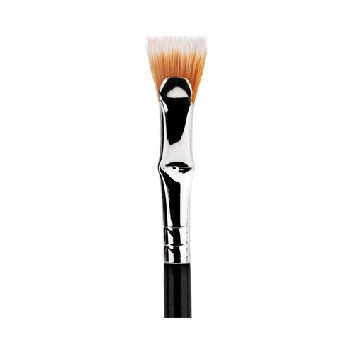 Bdellium Tools Professional Makeup Brush - Maestro Series 730 Bent Mascara Fan - With Soft Synthetic Fibers, For Applying Mascara (Black, 1pc)