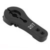 5 Pack ShareGoo 25T Aluminum Servo Horns M3 Threads Metal Steering Arm for RC Car Truck Buggy Airplane-Black