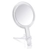 Gotofine 1X & 10X Magnifying Double Side Hand Makeup Mirror with Stand, Handheld Vanity Mirror, Clear