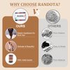 Randota Hair Ties No Damage, 15PCS Ponytail Holders, Hair Rubber Bands No Damage, Thick Hair Ties, Elastic Hair Ties for Thick Hair, Braided Hair Bands for Women’s Girls Hair