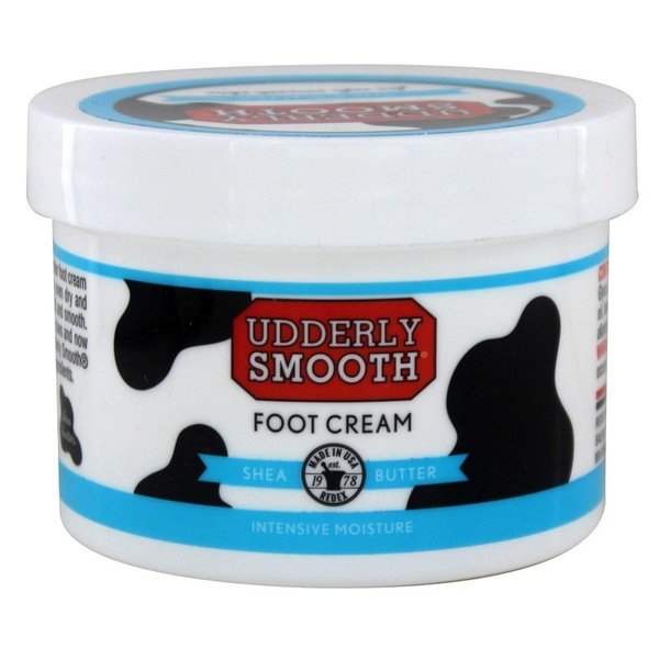 UDDERLY SMOOTH Foot Cream with Shea Butter, Lightly Scented, 8 Ounce Jar