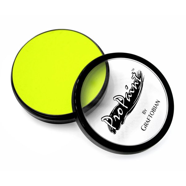 Graftobian Makeup ProPaint Face & Body Paint - Neon Electric Yellow 30ml - Halloween Makeup - Costume Makeup for Adults - Body Paints for Adults - Face Paint Makeup - Skin Paint - Makeup Paint
