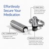 Cielo Pill Holders - Extra-Small Nitroglycerin Keychain Pill Holder, Made in USA Stainless Steel Pill Keychain Container, Waterproof Pill Case, Stores 7 Nitro Pills