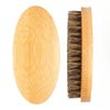 Natural Soft Bristle Hair Brush (2 PACK) - Medium/Stiff Bristle Brush 360 Palm Sized Wave Brush (2 PACK)