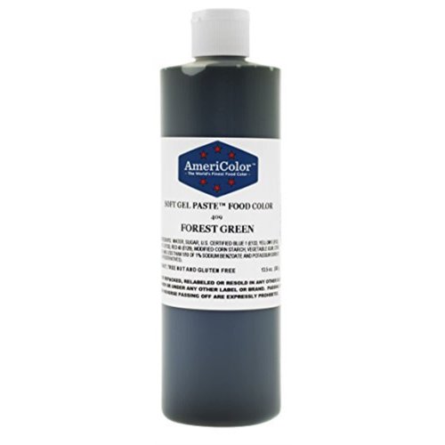 AmeriColor Food Coloring, Forest Green Soft Gel Paste, 13.5 Ounce