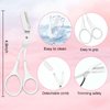 9Pcs Eyebrow Trimmer Kit,Eyebrow Scissors with Comb,Brow Shaping Tool and Groom Brush,Curved Eyebrow Razor Lash Comb Cosmetic Brush