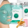BRÜUN Jelly Mask Jar Aloe Vera Peel-Off Face Care Rubber Mask | 23 fl oz Skin Care Moisturizing Gel Mask Jar Spa Set