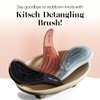 Kitsch Detangling Brush for Adults & Kids - Professional Wet & Dry Hair Detangler, No Pain, Tangle Free Flexible Bristles - Easy to Hold, Shower & Travel Hair Brush, Fits All Hair Types - Terracotta