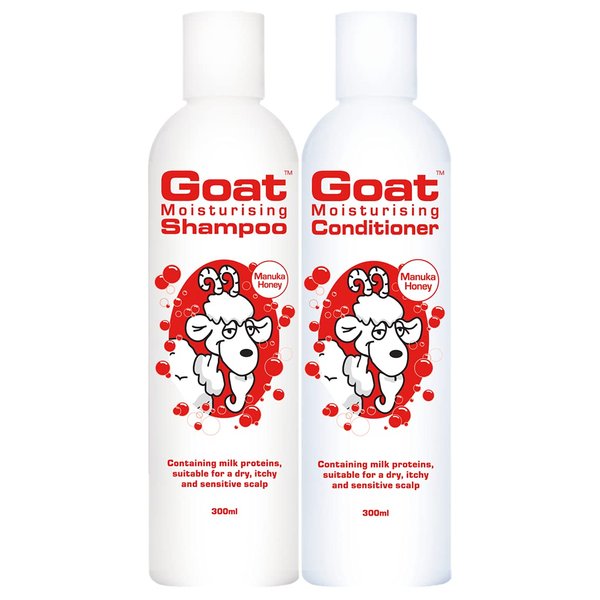 Goat Soap Moisturizing Shampoo & Conditioner Value Pack - Sulfate, Paraben, and Petrochemical Free - Shampoo and Conditioner Set - Manuka Honey