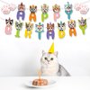 BIEUFBJI Cat Birthday Banner Cat Birthday Decoration, Cat Themed Birthday Party Supplies, Cat Face and Paw Print Happy Birthday Banner, for Boys Girls Kids Adults Pet Cat Themed Birthday Decor