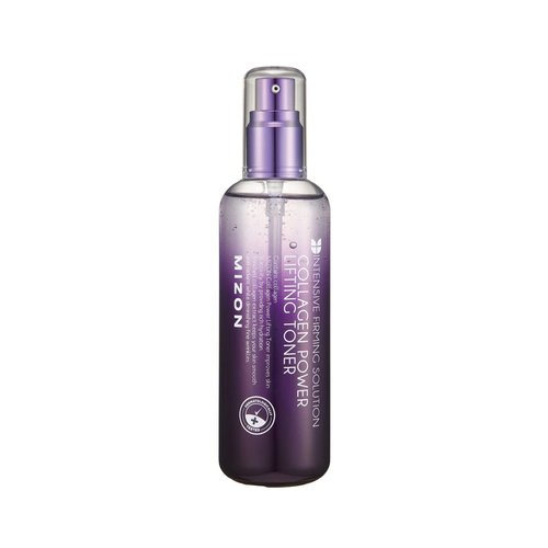 MIZON Collagen Power Lifting Toner, Hydrolyzed Collagen with Adenosine, Vitamin E, Facial Toner, Moisturizing,Skin Booster Toner for Dry, Rough, and Aging Skin (120ml 4.06 fl oz)