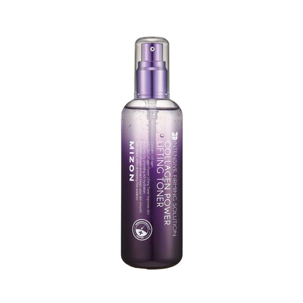 MIZON Collagen Power Lifting Toner, Hydrolyzed Collagen with Adenosine, Vitamin E, Facial Toner, Moisturizing,Skin Booster Toner for Dry, Rough, and Aging Skin (120ml 4.06 fl oz)