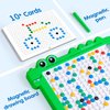 NARRIO Magnetic Drawing Board Toys for 3-6 Year Old Boys/Doodle Board Educational Toddler Toys Age 2-4/Dinosaur Travel Toys for Kids 3-5/Magnetic Dot Art Birthday Gifts for Girls 4-8