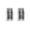 NYX PROFESSIONAL MAKEUP Pack of 2 NYX Face and Body Glitter Brilliants, Silver GLI10