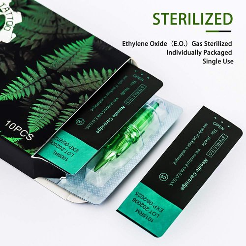 Ambition TREX Cartridges #08 Bugpin 3RL Disposable Tattoo Needles 3 Round Liner Long Taper 0803RL 20Pcs for Rotary Tattoo Machine Supply