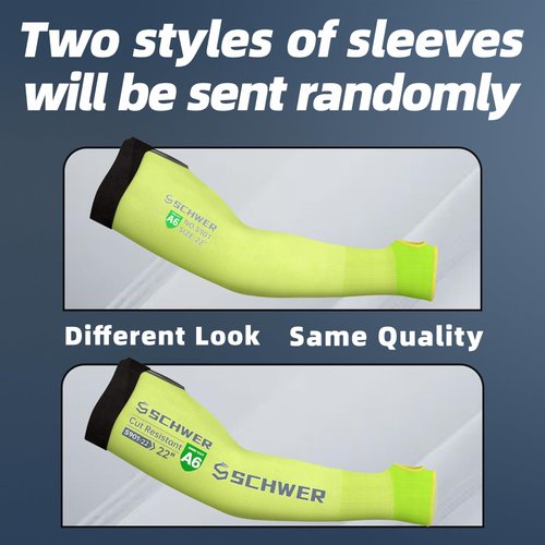 Schwer AIR-SKIN Arm Sleeves S901 for Thin Skin and Bruising, ANSI A6 Cut Resistant Arm Protectors for High Risk Work, UPF50+ UV Protection Gardening Sleeves for Farming, Lightweight, Breathable