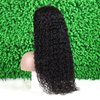 Deep Wave Headband Wig Human Hair Wigs for Black Women - Brazilian Virgin Hair Deep Wave Wig Headband - Glueless None Lace Front Deep Curly Wigs Human Hair 150% Density Natural Black (14 Inch)