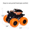 4 Pack Monster Truck Toys for Boys and Girls - Friction Powered Push and Go Toy Cars, Inertia Car Toy Set Stunt Toy Vehicles, Birthday Party Supplies for Toddlers Kids Ages 3+