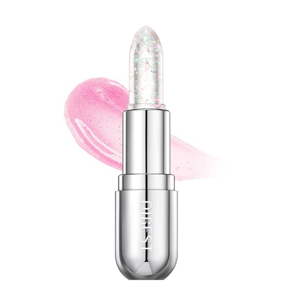 Glitter Balm Long Lasting PH Lipstick, Jelly Color Changing Shimmer Lip Gloss Tinted Lip Stain Vegan & Cruelty Free, Hydrate & Plump Glimmer Natural Pink Magic Sparkle Glow Confetti Lipstick - 02